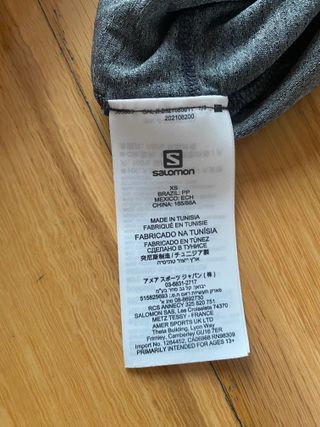 Camiseta deportiva Salomon gris