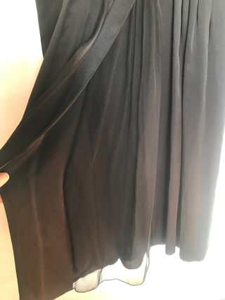 Vestido Negro Seda Philosophy Alberta Ferretti-