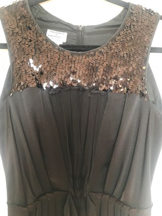 Vestido Negro Seda Philosophy Alberta Ferretti-