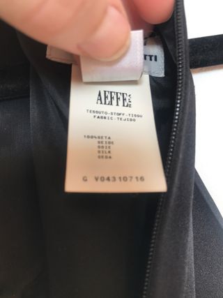 Vestido Negro Seda Philosophy Alberta Ferretti-