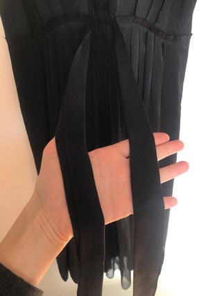 Vestido Negro Seda Philosophy Alberta Ferretti-