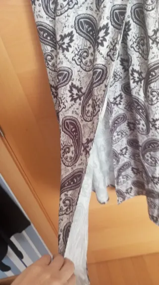 Vestido largo estampado cachemir