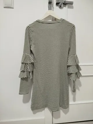 Vestido rayas volantes talla M