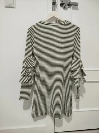 Vestido rayas volantes talla M
