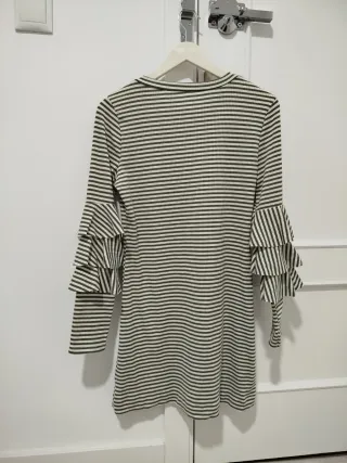 Vestido rayas volantes talla M