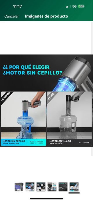 Aspirador de mano 2 en 1