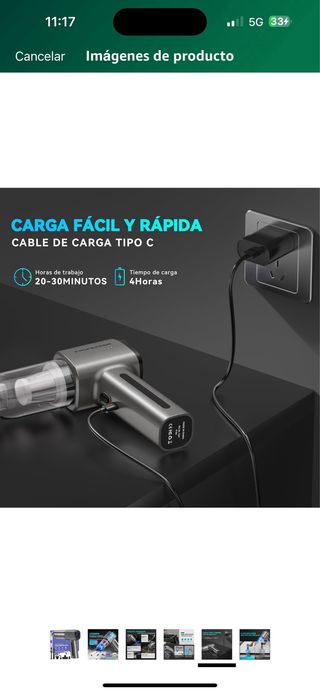 Aspirador de mano 2 en 1