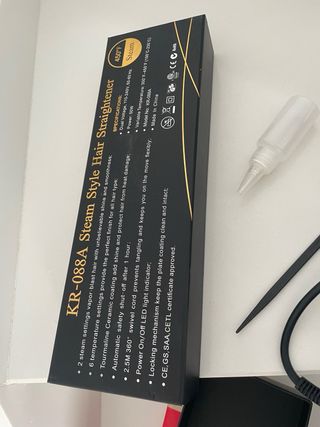 Plancha de pelo profesional negra