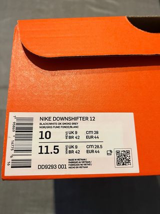 Zapatillas Nike Running Negras y Blancas