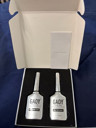 GAOY Base y Top Coat Gel Manicure 2 Piezas
