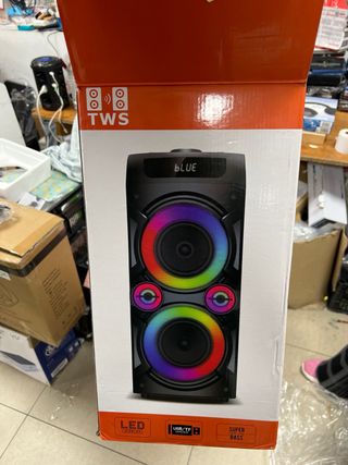 Altavoz Bluetooth 100W TWS LED Negro