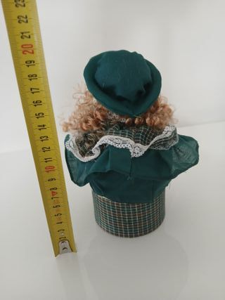 Bambola Ceramica Porcellana Vintage 20cm