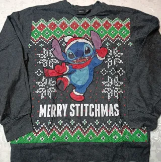 Felpa Disney Stitch Natale