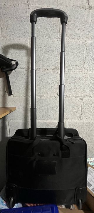 Maletín Trolley Portátil Documentos Negro