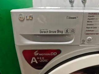 Lavadora LG 9kg F4J5VY3W Direct Drive Steam
