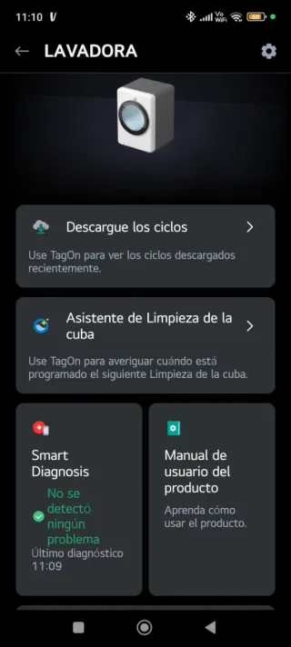 Lavadora LG 9kg F4J5VY3W Direct Drive Steam