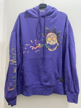 Sudadera Pull&Bear Morada Rick y Morty