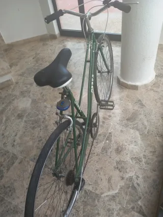 Bicicleta verde vintage
