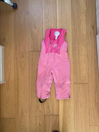 Mono de nieve rosa niña talla 4