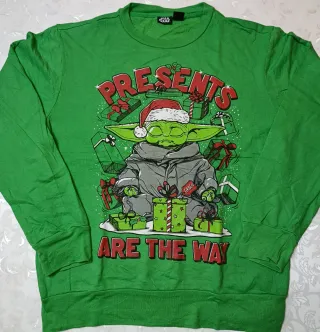 Felpa Star Wars Baby Yoda Natale Taglia S