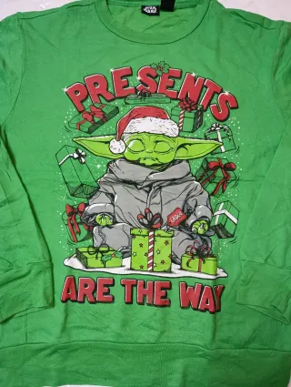 Felpa Star Wars Baby Yoda Natale Taglia S