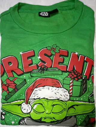 Felpa Star Wars Baby Yoda Natale Taglia S