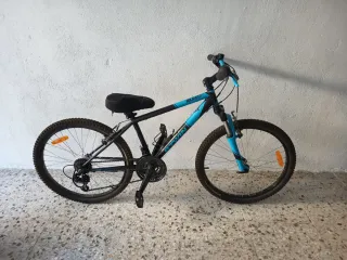 Bicicleta montaña Rockrider azul