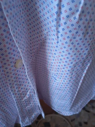 Camisa El Ganso azul y rosa estampada