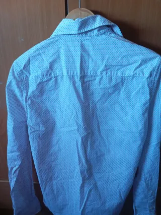 Camisa El Ganso azul y rosa estampada