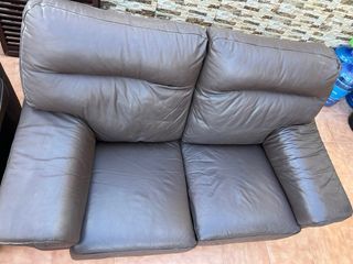 Sofás de piel marrones