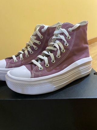 Converse caña alta moradas talla 39