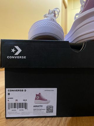 Converse caña alta moradas talla 39