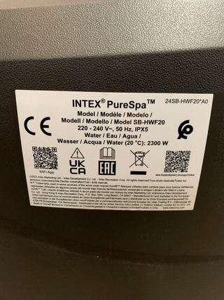 Intex PureSpa Masaje Burbujas 196x71cm