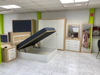 Set completo camera da letto bianco e marrone