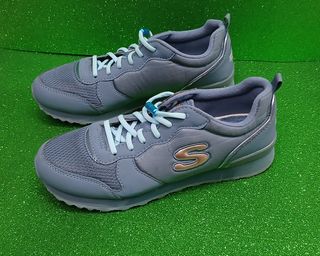 Tenis Skechers Mujer Talla 38 Azul/Gris