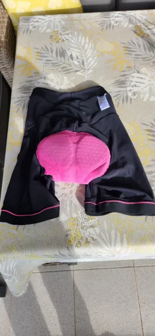 Culotte Mujer Etxeondo Negro con Detalles Rosas