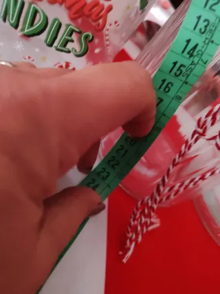 Set 4 Barattoli Natalizi Vetro Rosso