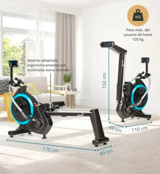 Máquina de Remo Skandika 170cm