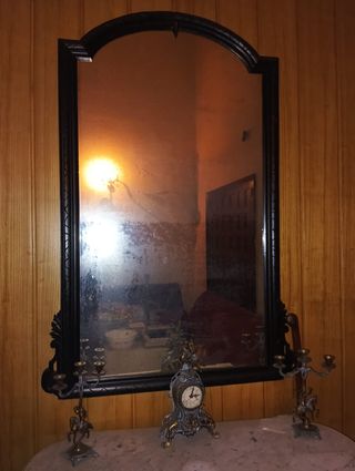 Consola Vintage con Espejo y Mármol