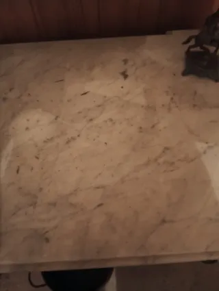 Consola Vintage con Espejo y Mármol