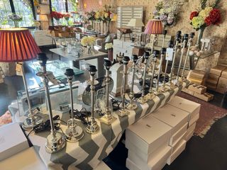 Pantallas de seda para Lámpara granate/Rosa/Rojo