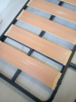 Somier de láminas madera y metal