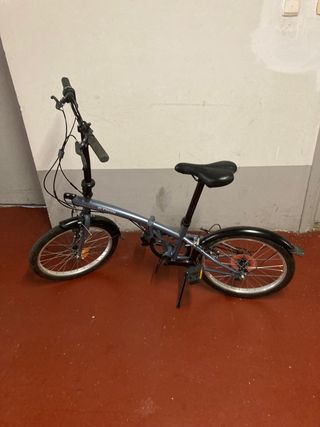 Bicicleta Plegable Gris