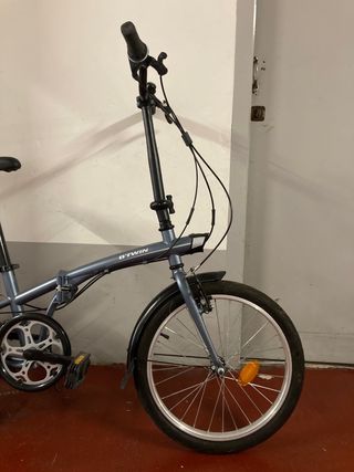 Bicicleta Plegable Gris