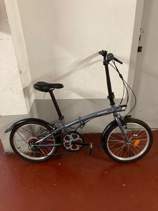 Bicicleta Plegable Gris
