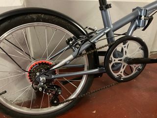 Bicicleta Plegable Gris