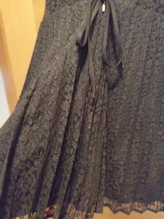 Vestido negro encaje