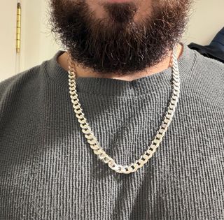 Cadena Plata Estilo Cubano