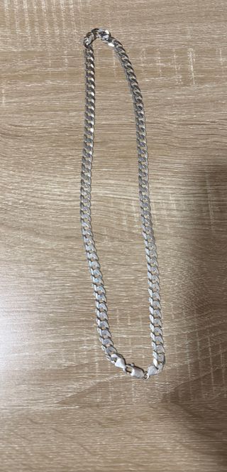 Cadena Plata Estilo Cubano