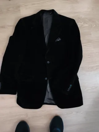 Chaqueta Zara Pana Negra Talla 48